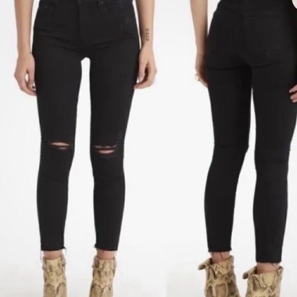 MOTHER Looker Ankle Fray In Guilty As Sin size 30 NWT $228 - Picture 6 of 13